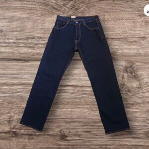 Levi's '93 Men's Blue Jeans Straight Leg 29x30 1/4 Button Closure 5-Pocket Blue